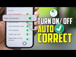 How to Turn ON or Turn OFF Autocorrect on iPhone
