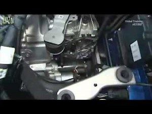Removing the starter motor on Mercedes A-class