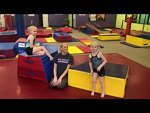 Gymnastics back handspring drill for kids