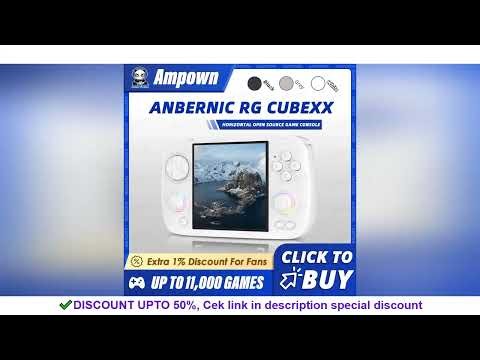 ANBERNIC RG CUBEXX Handheld Game Console 3.95'' IPS Screen Linux System Video Output WiliWili