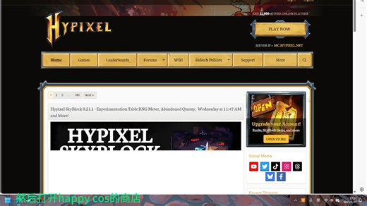【Hypixel】新手向如何快速到达21级，不用等解封!
