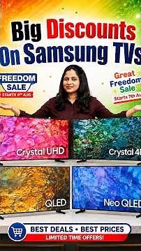 Best Samsung TV Deals 2026 🔥 Amazon & Flipkart Freedom Sale