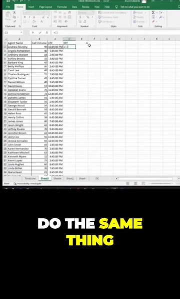 Excel Time Zone Conversion: UTC to North American Timezones (0/24 Method)