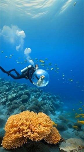 Take your dog scuba diving AI | Hilarious Ted