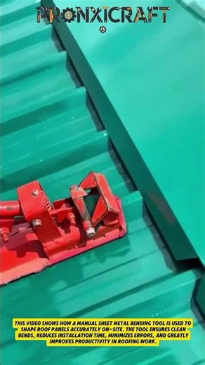 Metal Roof Sheet Bending Tool | Fast & Precise Roofing Installation