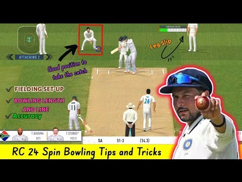 real cricket test match Spin bowling tricks