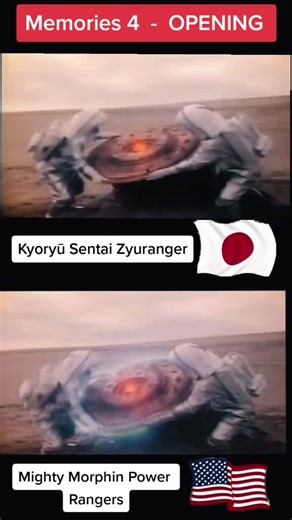 Power Rangers Opening 🎶🎸😎🤟 Mighty Morphin Power Rangers and Kyoryū Sentai Zyuranger Ver. #kids #powerangers #powerrangers #opening #sentai #saban