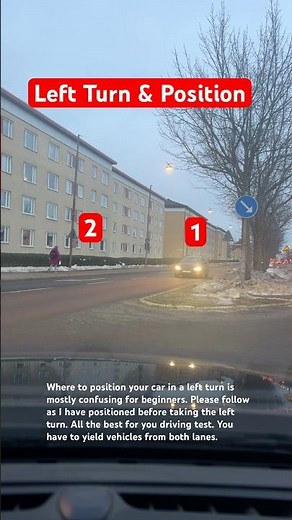 left turn driving | how to make left turns in a car #drivingtest #cardriving #shorts
