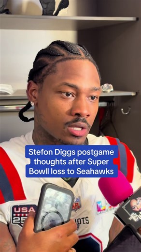 #Patriots WR Stefon Diggs reflects on the loss to the #Seahawks and the season. During the postgame locker room interview with the media. #nfl #superbowl #nflcontent @Gilberto Manzano @Fernando Ramirez