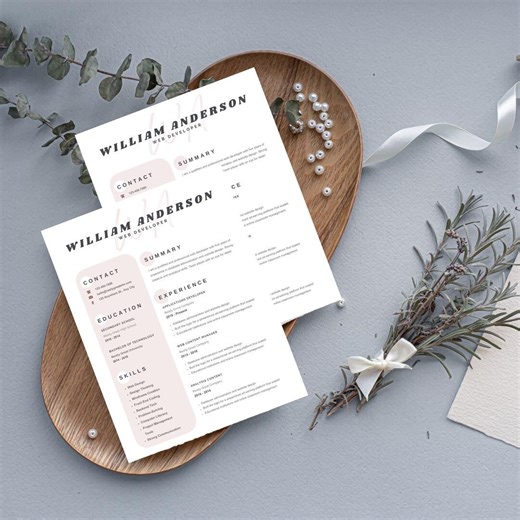 Modèle de CV freelance – CV créatif Canva   portfolio | CV modifiable - Etsy France