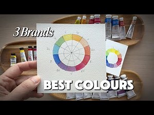 BEST COLOURS for a Limited Watercolour Palette (3 Popular Brands)