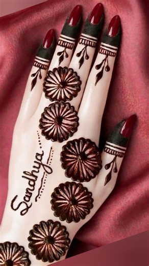 Easy Arabic Henna Design Tutorial for Beginners | simple beautiful mehndi design #mehndi #henna