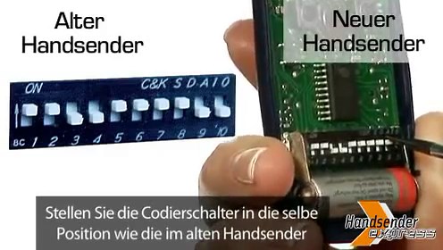 Wie programmiert man eine Fernbedienung mit Codierschalter