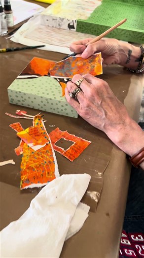 What Are You Doing With All Those Gel Prints? Collage a Bird with Me!