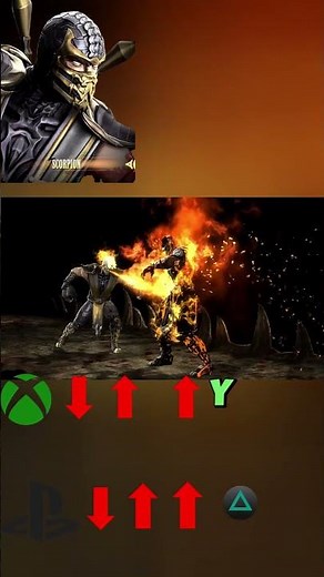 TUTORIAL DE SCORPION EN MORTAL KOMBAT 9 - FATALITY 3