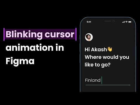 Blinking Cursor animation in ‪@Figma‬ using interactive variants