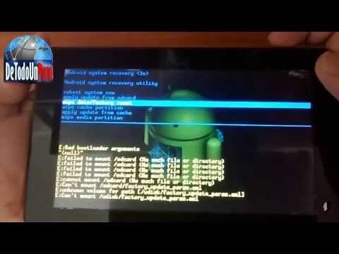 Como Formatear Tablet Sistema Android a estado de Fabrica 2016