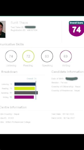 Wow! Congratulations on your amazing PTE score! We're so thrilled for you and wish you all the best for the future. Thank you for choosing Master Solution. Enroll today and get 50% off PTE classes. #ChooseTheBest #PTESuccessStory #PTEChampion #PTE #ptepreparation #PTEinkathmandu #PTEStrategies #ptepreparationwithmastersolution #MasterSolution#creatorsearchinsights #fyp #viral #trendingvideo #viralvideotoday #trending #trendingnepal #foryou #foryoupage #specialoffer #studyinuk #follower @S ༊·˚ @t