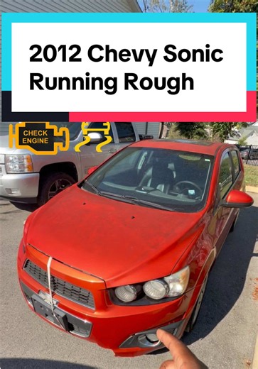 2012 chevy sonic is running rough with check engine light blinking & traction control light on as well. Cylinder 1 was misfiring and the root cause for issue was the valve cover gaskets leaking oil bad and also leaking oil into all 4 spark plug cylinders. #MobileMechanic #CheckEngineLight #MisfireDiagnosis #IgnitionCoil #SparkPlugs