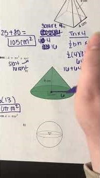 U8L3B Example 4 Surface Area of Cones