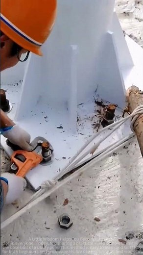 How to Install the Base Bolt of a Utility Pole? Easy Tutorial!