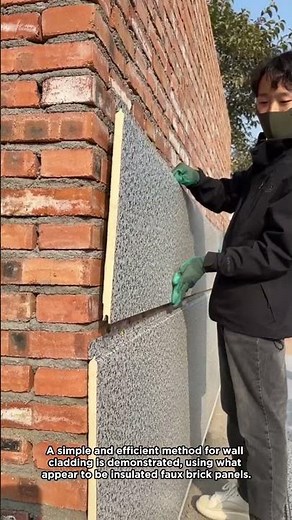 Modern Wall Cladding with Insulated Faux Tiles