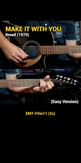 60K views · 829 reactions | Make It With You - Bread (Easy Guitar Chords Tutorial with Lyrics) part 1 REELS #DocOtepGuitarTutorial | Doc OTEP Studio | Facebook