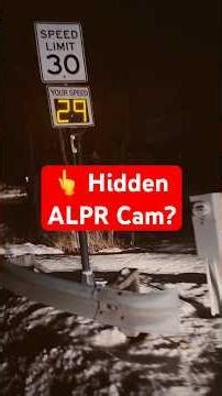 HiddenALPR Cams in Speed Feedback Signs?
