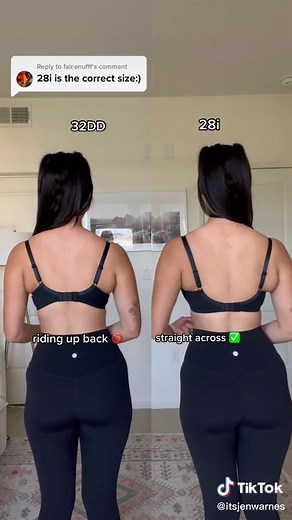 Replying to @fair.enufff are you wearing the correct size? 🤔 #brafitting #brafittingtips #bratok #braschool #smallbandlargecup #brareview