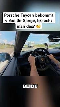 Porsche Taycan bekommt virtuelle Gänge, braucht man das? 🧐