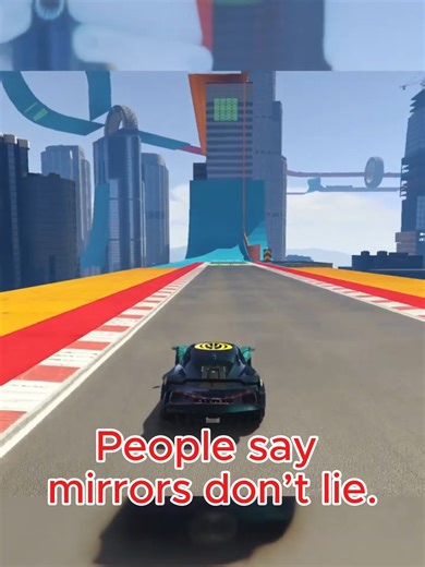 My reflection blinked first. Mirrors aren’t supposed to learn. Watch till the end… don’t look too close. #creepypasta #horrortok #paranormal#gta5 #clip