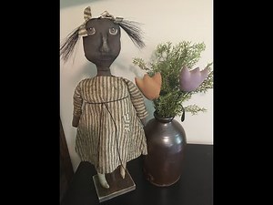 Norwegian Folk art Tutorial Primitive Folk art Dolls #ragdoll home decor Dorthea#primitivedecor