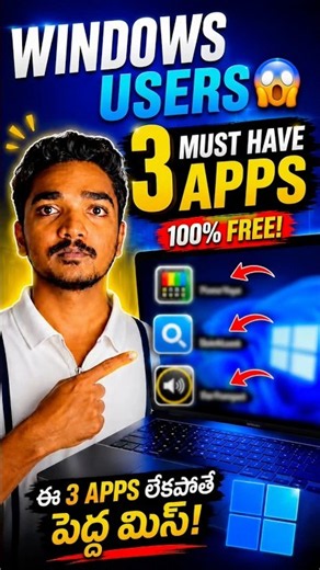 3 must Useful apps for windows users #windows #pc #mac #android #trending #fyp #viral