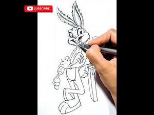 Draw Cute Bugs Bunny in 5 Easy Minutes