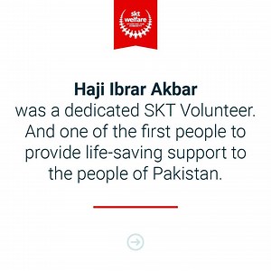 2.2K views · 60 reactions | We are deeply saddened to hear about the tragic death of Haji Ibrar Akbar. As a dedicated volunteer of SKT Welfare he provided multiple water filteration plants for thousands of villagers in Pakistan. The reward will continue in his untimely death. May he rest in peace. Inna lillahi wa inna ilayi rajioon. Ameen | SKT Welfare | Facebook