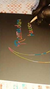 Diy Ramadan drawing scratch book #foryou #art #shortsfeed #magic #ramdan