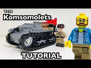 WW2 Lego cBricks T-20 Komsomolets Tutorial/Instructions