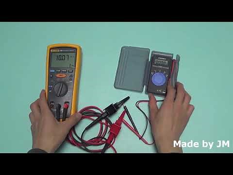 How to measure the internal resistance of a voltmeter? (megger vs multimeter)