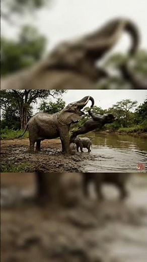"Elephant vs Alligator – Unbelievable #animals #wildliferescue #wildlife