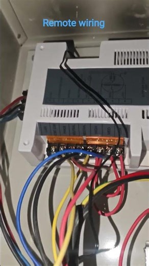 AHU Remote Wiring Complete | Air Handling Unit Control Wiring 🔧❄️#youtubeshorts