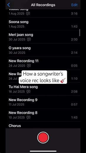 Inside My Unreleased Songs Folder | Songwriter Life #Shorts