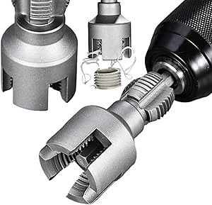 Pipe Thread Cutting Tools,1/2" (DN15) 3/4" (DN20) Pipe Sizes Rethreading Tools for Integrated Internal External Pipe Electric Drill Compatible PVC Pipe Threader Kit