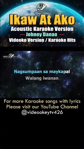 Ikaw At Ako - Johnoy Danao Acoustic - Karaoke Teaser #videookeytv #ikawatako #karaoke #karaokesongs