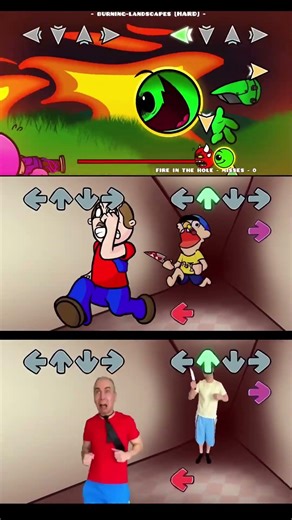 FNF Runnn But Jeffy vs Fire in the hole - FNF mods #shortsviral #fnf