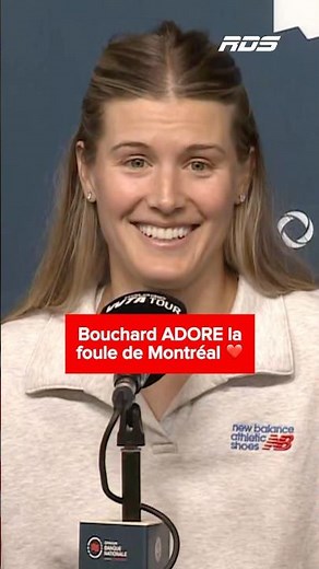 « La foule était tellement bruyante que je ne sentais plus mon corps! » - Eugenie Bouchard 🫶🏻🤩