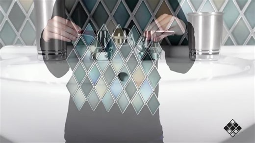 Merola Tile Hudson Kite Lagoon 10 in. x 12 in. Porcelain Floor and Wall Mosaic Tile (8.56 sq. ft./Case) FKOHKTHZ