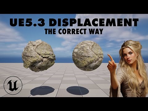 Unreal Engine 5.3 Displacement Tessellation Tutorial - THE CORRECT WAY! #unrealengine5