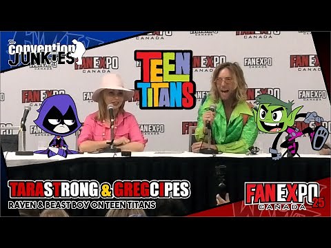 Teen Titans Stars Tara Strong (Raven) & Greg Cipes (Beast Boy) Fan Expo Canada 2019 Panel