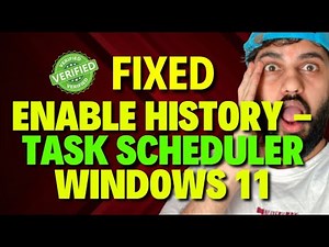 Enable History in Task Scheduler Windows 11