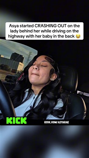Asya started CRASHING OUT on the lady behind her while driving on the highway with her baby in the back 😂#influencercity #asyarae